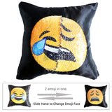 Reversible Decorative Emoji Pillow